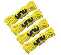 LLLmhuaa Guía de cuerda de camping para acampar al aire libre, senderismo, toldo, tienda de campaña de 3 mm, línea reflectante, cuerda de tienda de campaña con Quick