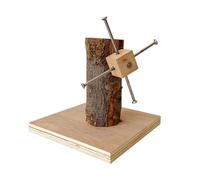 LLLmhuaa Jaula de juguete para hámster, molino de viento, rueda de forraje para conejillos de indias, dispensador de frutas y alimentos, jaula dispensadora de golosinas