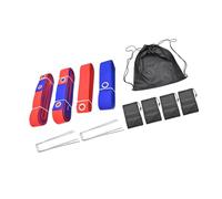 LLLmhuaa Kit de línea de límites de canchas de voleibol de playa, marcador de cincha, límite de playa, fácil de usar, límites de voleibol al aire libre