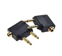 LLLmhuaa Procesador de auriculares de avión de 3,5 mm de alto lealtad que destaca a los asociados de bronce barnizado dorado y el acuerdo global de dispositivos, auriculares de avión vinculan contra