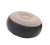 LLLmhuaa Taburete portátil antideslizante reclinable inflable con reposapiés para sentarse, oficina, lectura y viajes, reposapiés de forro polar sin olor