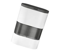 LLLmhuaa Transparents - Organizador de tazas de plástico con doble barril, soporte para tazas de café para el hogar, dispensador de vasos de pared