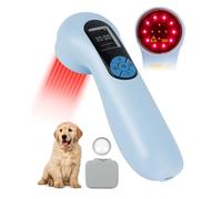 LLLT - Dispositivo de terapia láser frío con cubierta magnética protectora, 5 x 808 nm y 10 x 650 nm para humanos/veterinarios, terapia de luz roja infrarroja de mano, dispositivo de tratamiento para