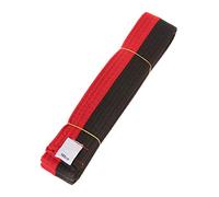 LLLucky Cinturón de Taekwondo Profesional Karate Judo Cinturón Deportivo de Rayas de Artes Marciales de Doble Envoltura 1.8 m / 2.8 m Cinturón Negro Rojo