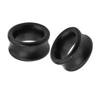 Lllunimon 2PCS Tapones de túnel de oído orgánicos de madera negra natural Calibres de camilla para hombres y mujeres Pendientes de expansión Joyería de perforación corporal 0 g 6 mm-20 mm,12mm