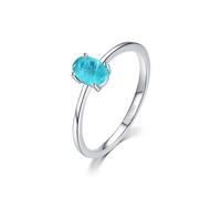 Lllunimon 925 Anillos de piedras preciosas naturales de plata esterlina para mujer Anillo de turmalina colorida verde Delicado anillo de promesa de compromiso Regalos de joyería de aniversario,A,6