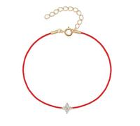 Lllunimon Cuatro hojas del trébol de la cadena de pulseras para las mujeres de la mamá de la cuerda roja de oro pulsera ajustable Lucky Link pulsera de joyería de regalo para la esposa de ella,Oro