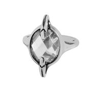 Lllunimon Delicado anillo de circonita ovalada Anillo de plata esterlina para mujer Joyería de circón Joyería clásica minimalista Uso diario Regalo para ella
