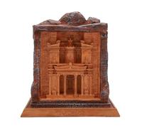 Lllunimon Estatuas De Modelos Arquitectónicos De La Antigua Ciudad De Petra, Esculturas De La Antigua Ciudad De Petra De Resina, Regalos Ideales para Artesanías De Decoración del Hogar