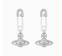 Lllunimon Imperdible Pendientes de Saturno para Mujer Niñas Pendientes Asimétricos Pendientes Planeta Colgante Pendientes de Circón de Moda Regalos de Joyería Punk,Plata