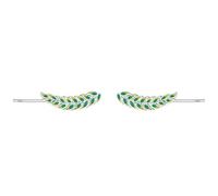 Lllunimon Pendientes de Esmalte de Hoja Pendientes de Plata Esterlina 925 para Mujer Joyería Inspirada en la Naturaleza Elegantes Pendientes de Uso Diario Un regalo para ella