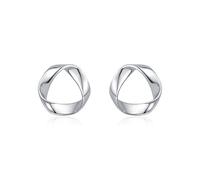 Lllunimon Pendientes de mujer de plata esterlina 925 Pendientes ondulados Pendientes geométricos de giro Joyería vintage Pendientes de todos los días Regalo para ella