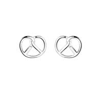 Lllunimon Pendientes de plata de ley Shikuwan S925 accesorios texturizados estilo retro y sencillo Regalos de uso diario para ella,A