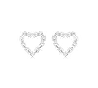 Lllunimon Pendientes de Tachuela de Amor de Cadena Estilo Callejero Joyería Minimalista Plata de Ley 925 Pendientes de Mujer Pendientes de Uso Diario Un regalo para ella