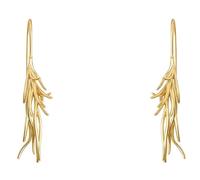 Lllunimon Pendientes para Mujer, Borla Larga Inspirada en Haz de Trigo, Chapados en Oro de 18K sobre Cobre, Joyería Elegante Inspirada en la Naturaleza, Regalo para Mamá/Novia