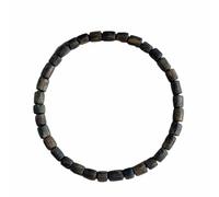 Lllunimon Pulsera de madera de agar natural para mujeres Hombres Mujeres Pequeña Pulsera de cuentas de madera marrón Pulsera de oración de cuentas de 8 mm Regalo de meditación elástico,G