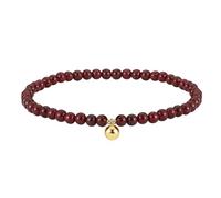 Lllunimon Pulsera de tobillo de granate natural real vintage 925 Tobilleras de piedras preciosas de plata esterlina Joyería de cristal Poder curativo Regalos de energía para mujeres,Rojo