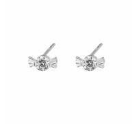 Lllunimon S999 Plata esterlina Sweet Candy Zircon Pendientes para Mujeres Lindos Pendientes de Caramelo Pendientes de Circón Brillantes Regalos de Joyería para Ella,D