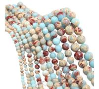 LLMWFA 4 6 8 10 12 mm Piedra preciosa natural Púrpura Cuentas sueltas, de ojo tigre redondo, Amatista Ágata Jades Espaciador Cuenta(Grey,8mm x 45)