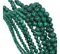 LLMWFA 4 6 8 10 12 mm Piedra preciosa natural Púrpura Cuentas sueltas, de ojo tigre redondo, Amatista Ágata Jades Espaciador Cuenta(Green,10mm x 35)