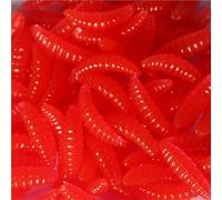 LLMWFA 50 Uds Cebo Blando de 0,27 Pulgadas, Kit Aparejos for lubina, señuelos Altamente realistas, Pan Falso Amarillo, Rojo, Verde y Blanco(Red)