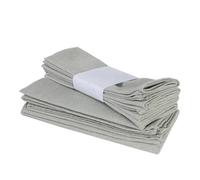 LLMWFA 6 servilletas de mesa de tela de 18.0 x 12.0 in, paño de cocina, uso diario, juego reutilizables para cenas familiares(Light grey)