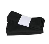 LLMWFA 6 servilletas de mesa de tela de 18.0 x 12.0 in, paño de cocina, uso diario, juego reutilizables para cenas familiares(Black)