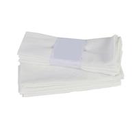LLMWFA 6 servilletas de mesa de tela de 18.0 x 12.0 in, paño de cocina, uso diario, juego reutilizables para cenas familiares(White)