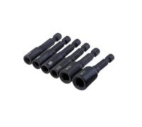 LLMWFA Adaptador de zócalo vástago hexagonal 6 uds 1/4, grifo acero aleación for reparación automóviles fabricación moldes, herramienta roscado M4-M16