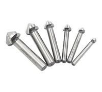 LLMWFA Broca cónica de vástago redondo 3 flautas, desbarbado avellanador HSS 90 grados 6,3-20,5mm, cortadores engranajes chaflán unids/set