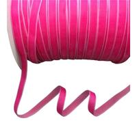 LLMWFA Cinta de terciopelo for decoración del hogar, 5 yardas, cinta vintage lujo 10 mm, for envolver lazo marrón verde azul, 1 rollo(Rose)