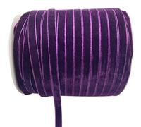 LLMWFA Cinta for corona de sombreros, 6/10/15/20/25/38 mm x 5/3 yardas, cinta terciopelo poliéster rojo/blanco/azul/rosa, seda con borde sin rematar(Purple,15mm x 5yards)