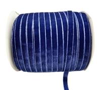 LLMWFA Cinta for corona de sombreros, 6/10/15/20/25/38 mm x 5/3 yardas, cinta terciopelo poliéster rojo/blanco/azul/rosa, seda con borde sin rematar(Navy blue,10mm x 5yards)