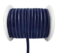 LLMWFA Cinta for corona de sombreros, 6/10/15/20/25/38 mm x 5/3 yardas, cinta terciopelo poliéster rojo/blanco/azul/rosa, seda con borde sin rematar(Dark Blue,38mm x 3yards)