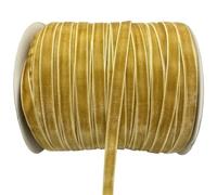 LLMWFA Cinta for corona de sombreros, 6/10/15/20/25/38 mm x 5/3 yardas, cinta terciopelo poliéster rojo/blanco/azul/rosa, seda con borde sin rematar(Khaki,6mm x 5yards)