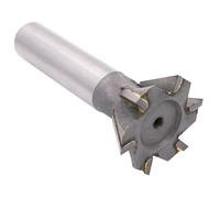 LLMWFA Cortadores de engranajes de cola de milano de 20-60 mm, fresa de aleación dura for procesar aluminio de cobre, fresa de 45/55/60 grados(40mm x 45)