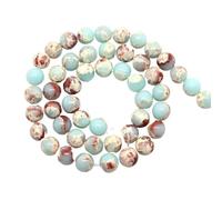 LLMWFA Cuentas de jaspes cebra, cuentas piedra natural mate mate/pulido blanco negro verde rojo gris azul, espaciadoras 4-12 mm(Hot Pink,8mm x 46)