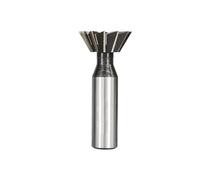 LLMWFA Fresa de extremo corte cola milano HSS, fresa estabilidad, vástago recto 10-60 mm 45/55/60 grados 1 pieza(16MM x 45)