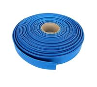 LLMWFA Funda de Cable 1M/2M/5M, Tubo termorretráctil Azul/Negro, PVC 20 30 50 90 500mm for batería 18650(Blue,25MM*5M)