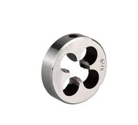 LLMWFA G1/8 1/4 3/8 1/2 3/4 Troquel de rosca derecha for el hogar/profesional, troqueles redondos acero alta velocidad, tubería HSS resistencia 1 pieza(1/8 X 28)