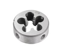 LLMWFA Juego de troqueles redondos for roscado rosca externa, 1/8 1/4 3/8 7/16 3/4 1-8 2-4,5 BSW, troquel for mano derecha, máquina 55° y herramienta manual(1/4-20)