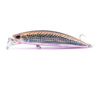 LLMWFA Kit de Señuelos Pesca realistas con Cebo Falso Minnows, señuelo Duro 30g/95mm, Swimbait for Agua Dulce y Salada(Brown)
