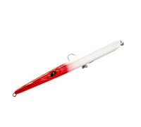 LLMWFA Leurre Artificial Tipo lápiz de 205/180/160mm, señuelo Flotante/hundido fundición Larga Stylo con Aguja, Pesca Carpa 18~36G(Red,205mm x 31)