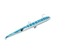 LLMWFA Leurre Artificial Tipo lápiz de 205/180/160mm, señuelo Flotante/hundido fundición Larga Stylo con Aguja, Pesca Carpa 18~36G(Dark Blue,160mm x 18)