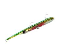 LLMWFA Leurre Artificial Tipo lápiz de 205/180/160mm, señuelo Flotante/hundido fundición Larga Stylo con Aguja, Pesca Carpa 18~36G(Grass Green,205mm x 31)