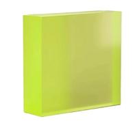 LLMWFA Panel de PU con amortiguación de poliuretano, lámina rectangular, verde transparente, resistente a la presión, tablero cuadrado perforado(55X100X100mm)