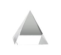 LLMWFA Pirámides cuadrangulares de ángulo recto Lsosceles, lente prisma óptico 40MM 60MM 80MM 100MM, poliedro piramidal cristal(40MM)