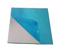 LLMWFA Placa de aluminio puro de 100 x 100 mm, ligera y robusta, great for estructuras arquitectónicas.(0.2mm)