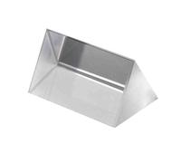 LLMWFA Prisma de fotografía transparente 5/10/15 cm longitud, prisma triangular óptico cristal pulido K9 3 lado, for enseñanza(15cm)
