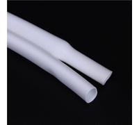 LLMWFA Protector Suave for Envoltura de Cables, Tubo termorretráctil Silicona, Rojo, Blanco, Azul y Gris, 1, 2, 3, 4, 5, 6mm, Funda Cable Flexible 1M(White,1.5mm)